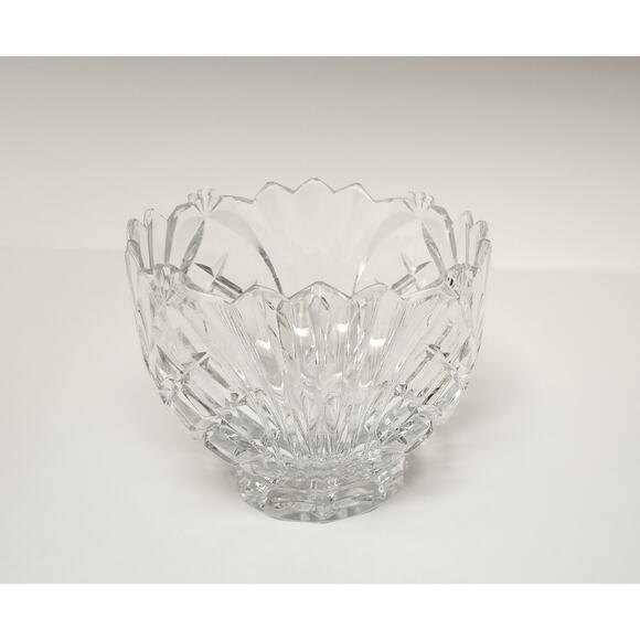 Imperial Lead Crystal Bowl Pineapple Crosshatch Meridian Bowl - Picture 2 of 5
